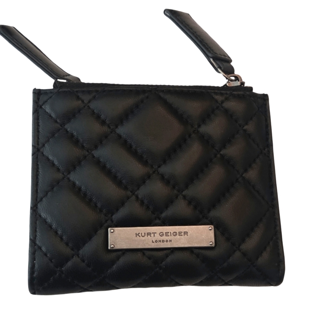 Kurt Geiger Black Quilted Leather Wallet. - Picture 3 of 5